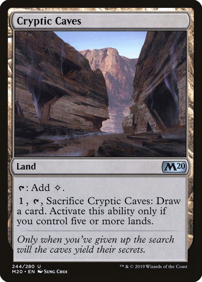 Image for Cryptic Caves (Core Set 2020) (244) - Magic: The Gathering