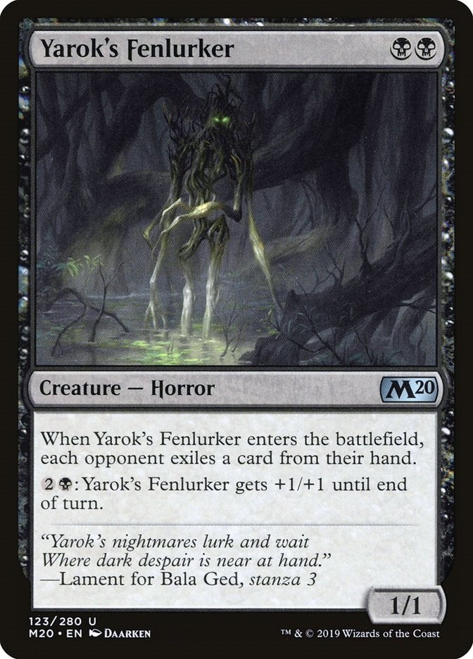 Image for Yarok's Fenlurker (Core Set 2020) (123) - Magic: The Gathering