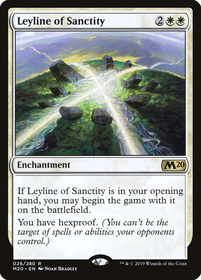 Image for Leyline of Sanctity (Core Set 2020) (26) - Magic: The Gathering