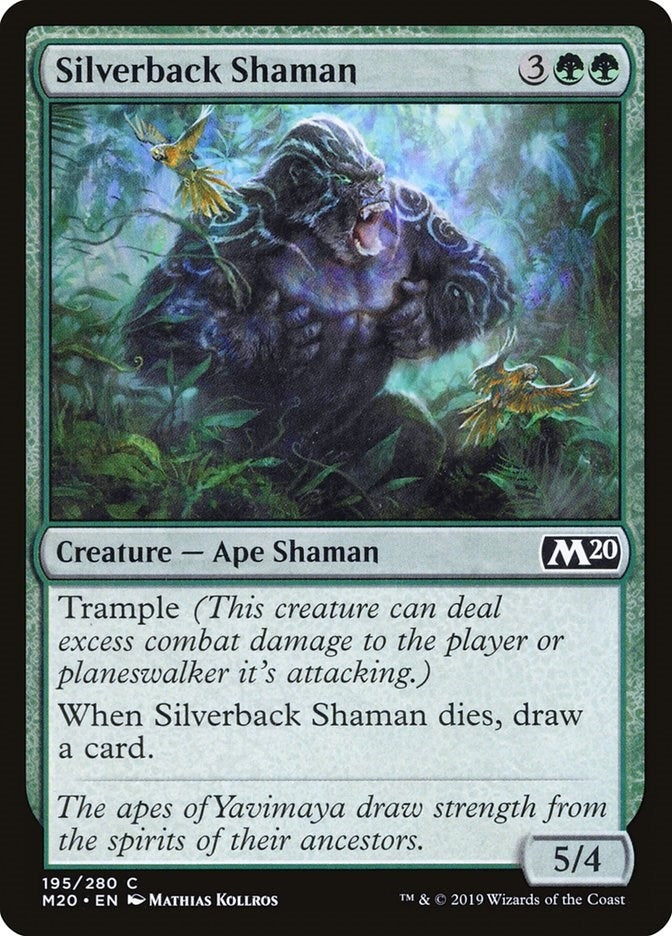 Image for Silverback Shaman (Core Set 2020) (195) - Magic: The Gathering