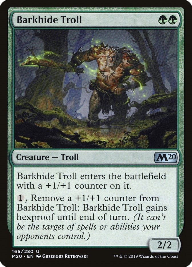Image for Barkhide Troll (Core Set 2020) (165) - Magic: The Gathering