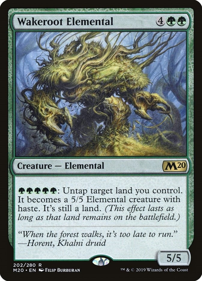 Image for Wakeroot Elemental (Core Set 2020) (202) - Magic: The Gathering