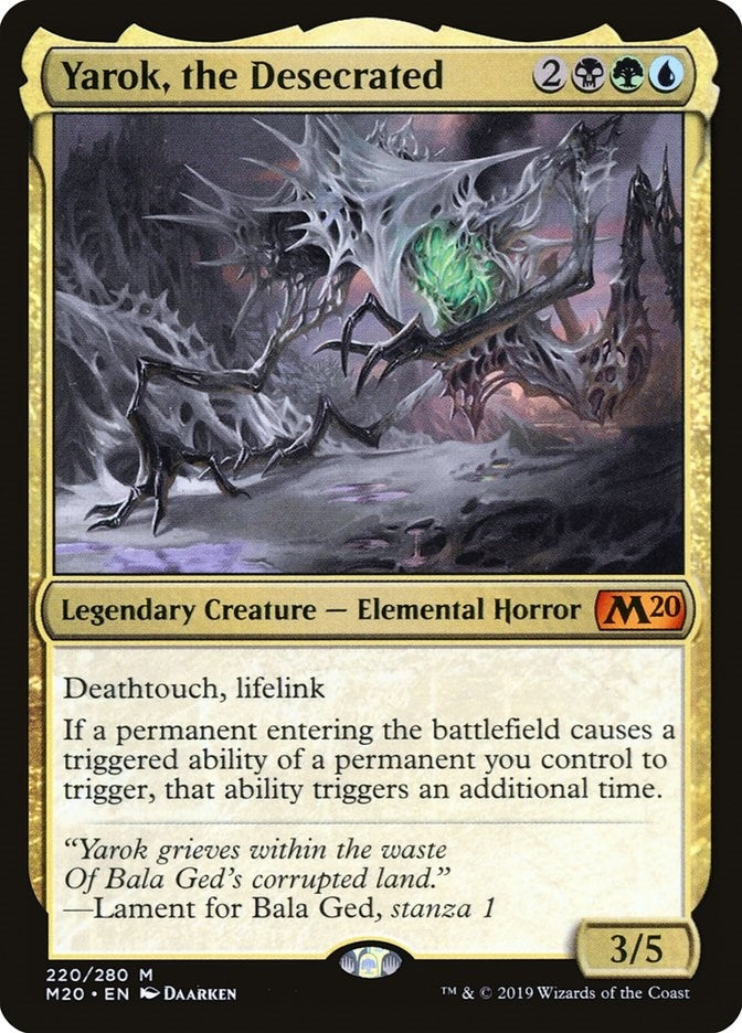 Image for Yarok, the Desecrated (Core Set 2020) (220) - Magic: The Gathering