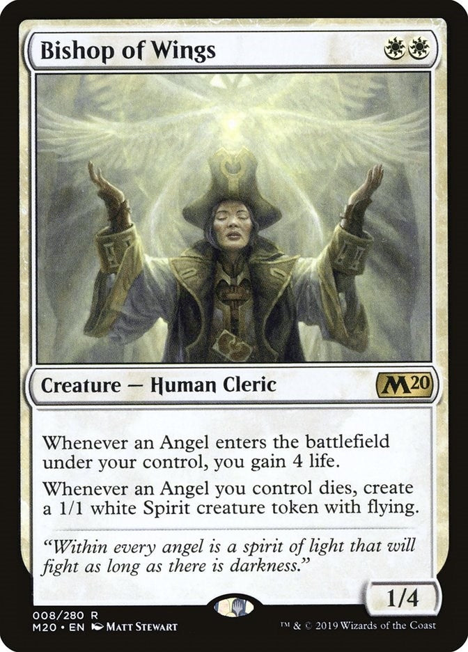Image for Bishop of Wings (Core Set 2020) (8) - Magic: The Gathering