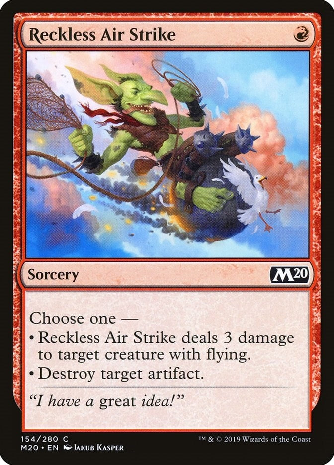 Image for Reckless Air Strike (Core Set 2020) (154) - Magic: The Gathering