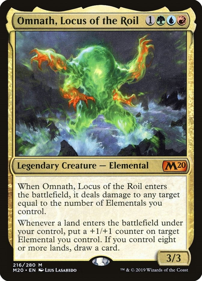 Image for Omnath, Locus of the Roil (Core Set 2020) (216) - Magic: The Gathering