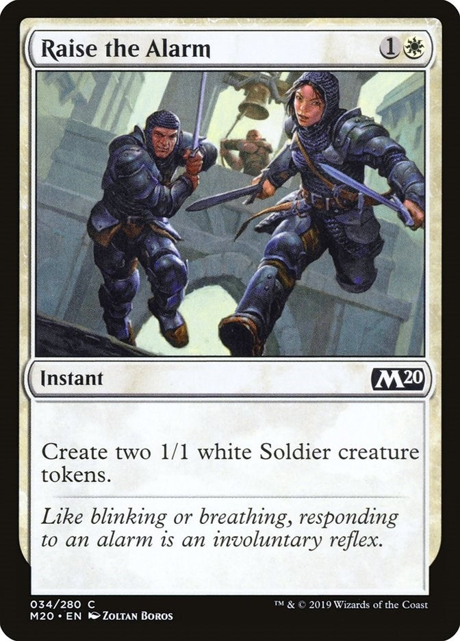 Image for Raise the Alarm (Core Set 2020) (34) - Magic: The Gathering