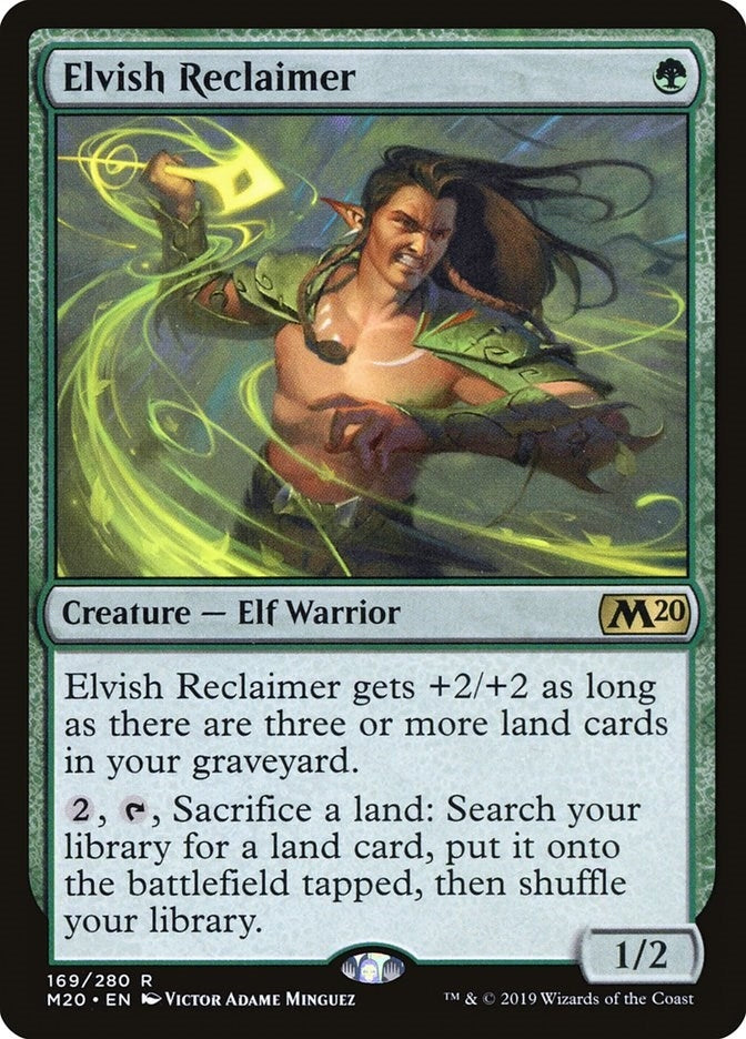 Image for Elvish Reclaimer (Core Set 2020) (169) - Magic: The Gathering