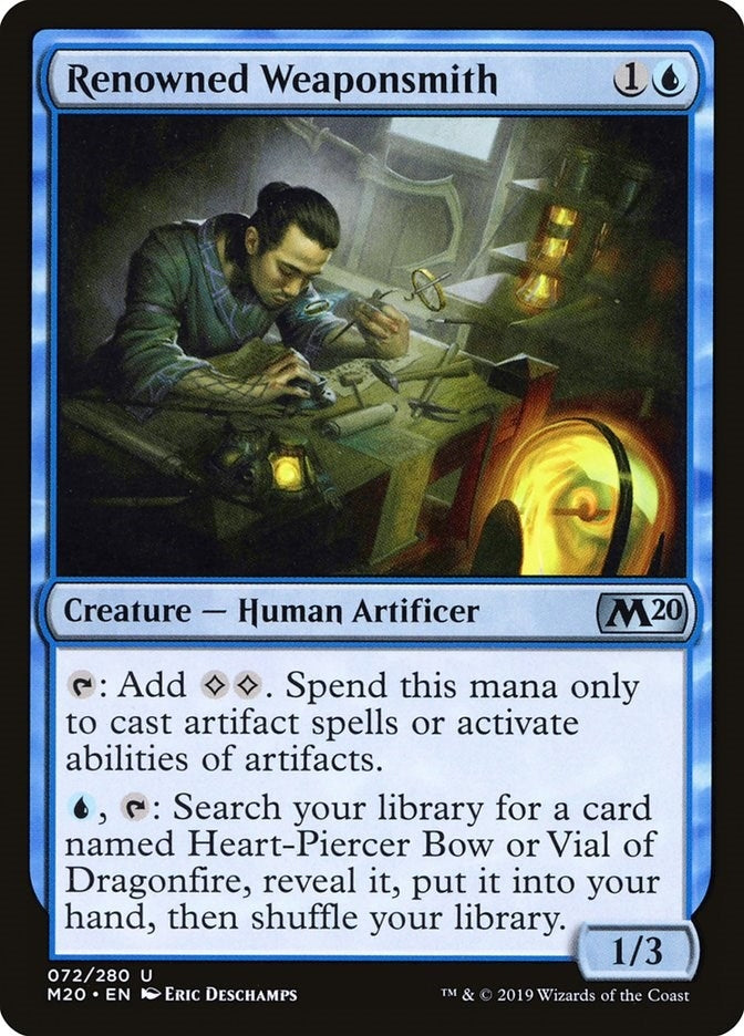 Image for Renowned Weaponsmith (Core Set 2020) (72) - Magic: The Gathering