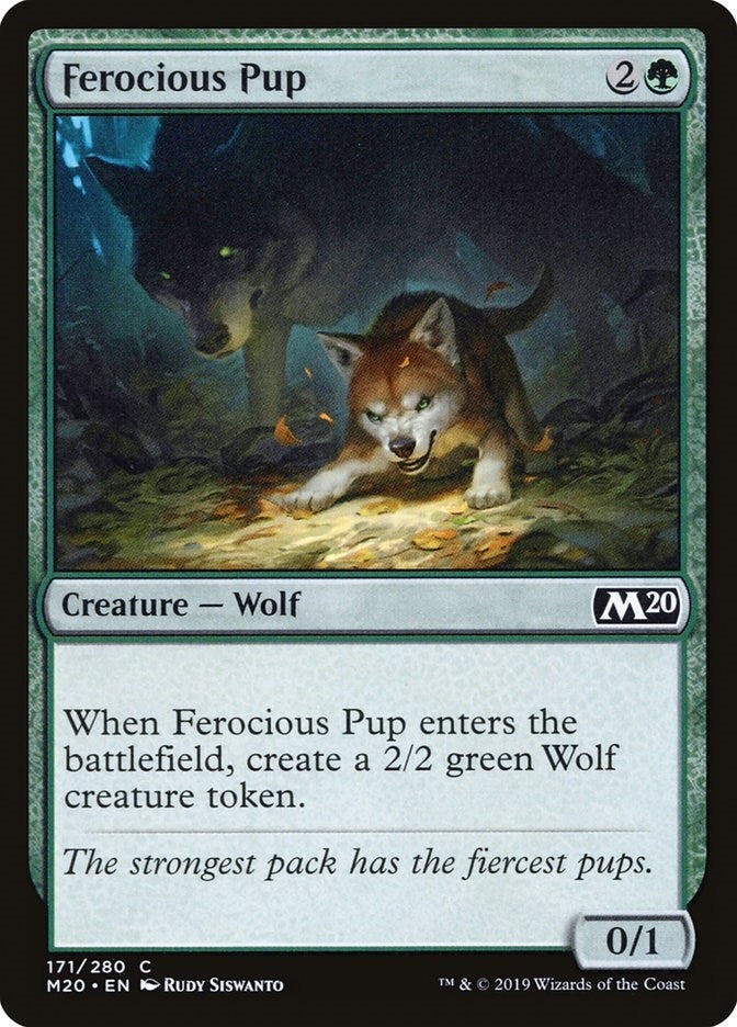 Image for Ferocious Pup (Core Set 2020) (171) - Magic: The Gathering