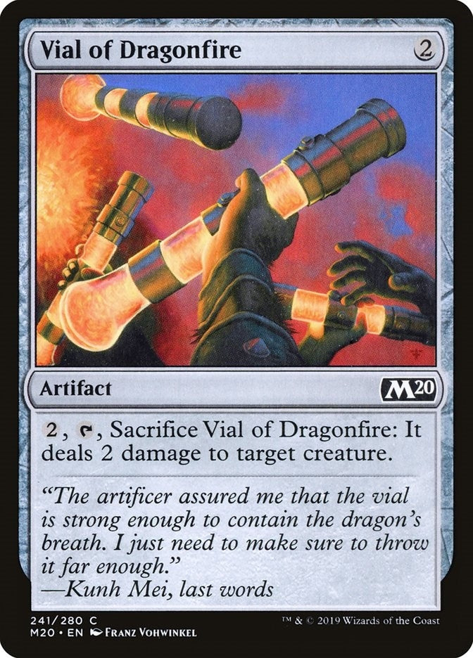 Image for Vial of Dragonfire (Core Set 2020) (241) - Magic: The Gathering
