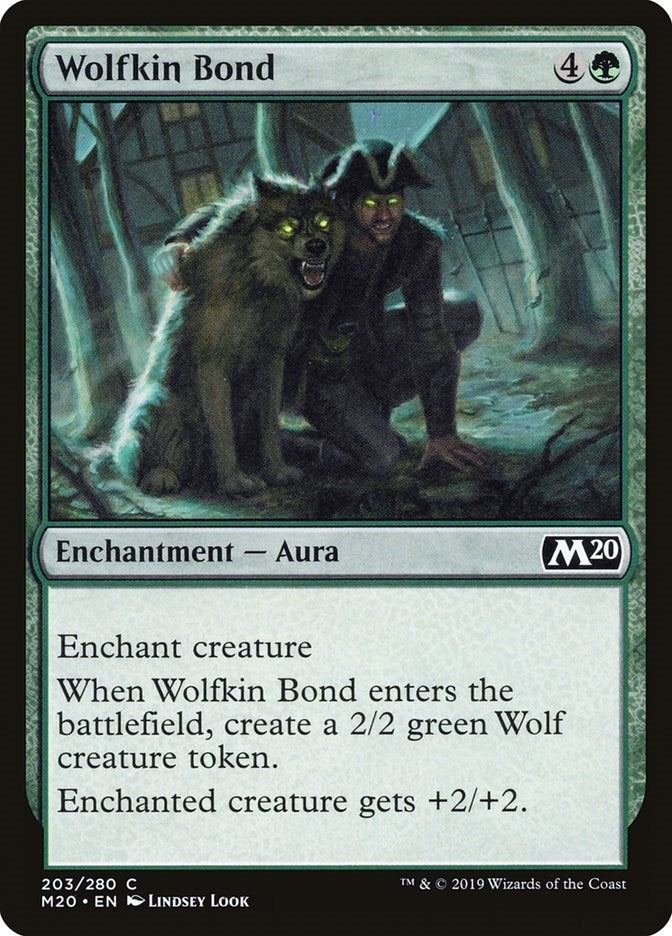 Image for Wolfkin Bond (Core Set 2020) (203) - Magic: The Gathering