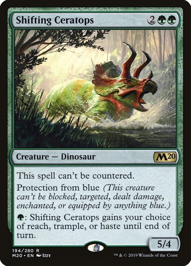 Image for Shifting Ceratops (Core Set 2020) (194) - Magic: The Gathering