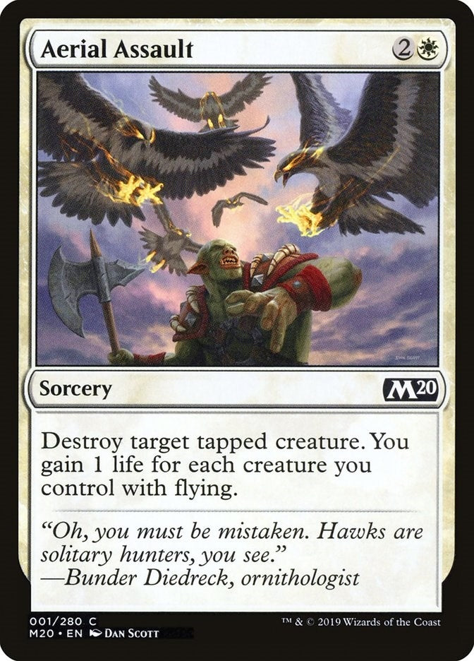 Image for Aerial Assault (Core Set 2020) (1) - Magic: The Gathering
