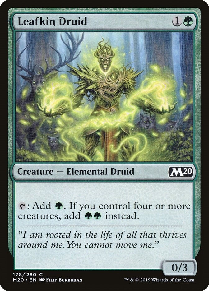 Image for Leafkin Druid (Core Set 2020) (178) - Magic: The Gathering