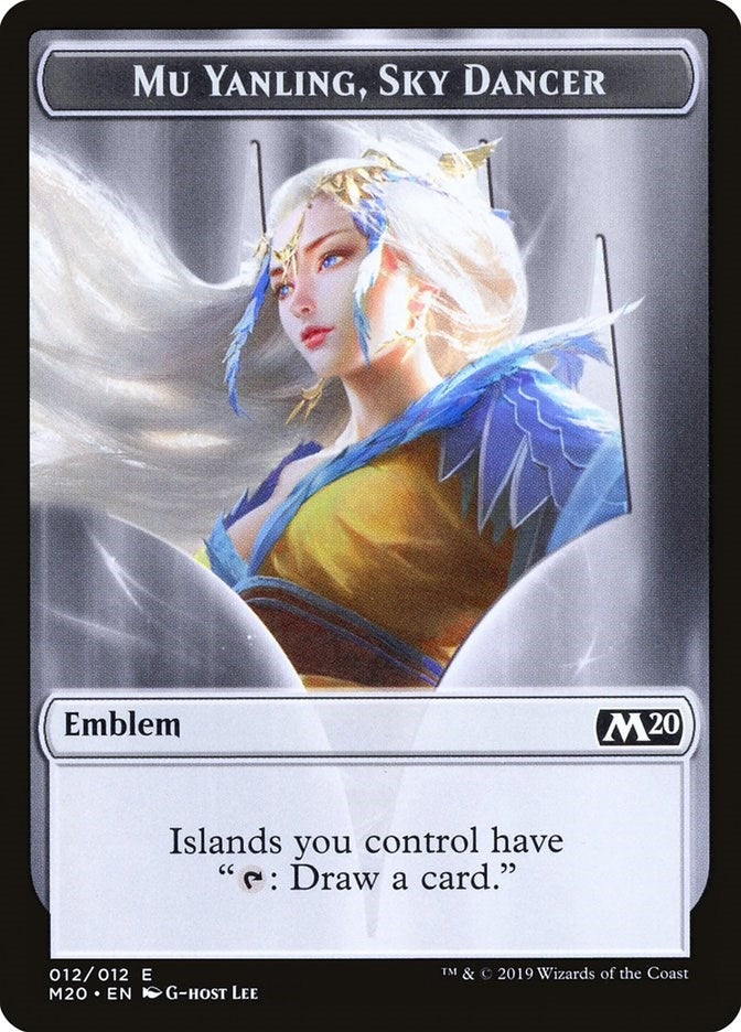 Image for Emblem - Mu Yanling, Sky Dancer (Core Set 2020) (12) - Magic: The Gathering