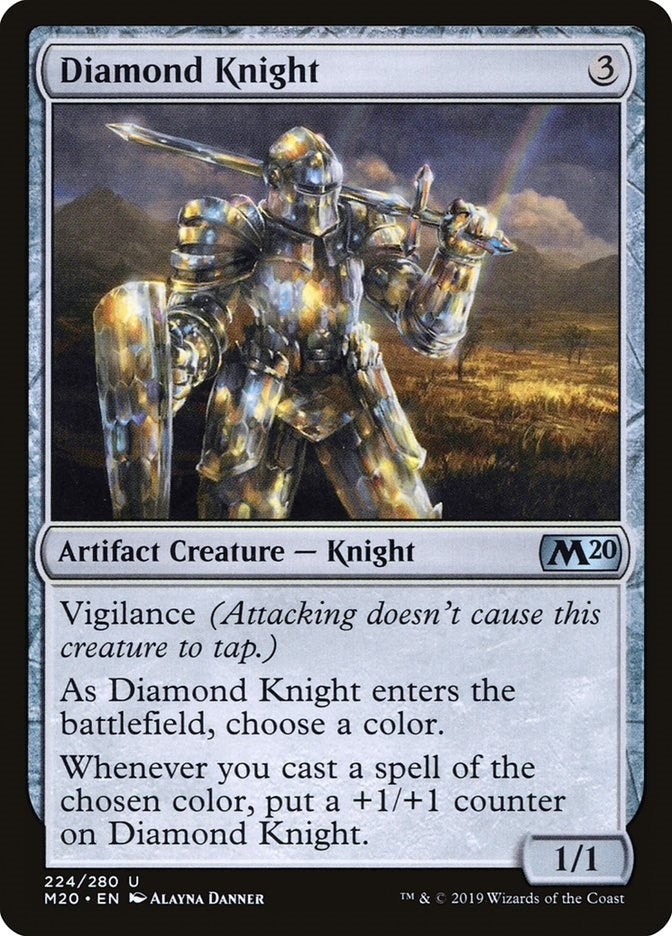 Image for Diamond Knight (Core Set 2020) (224) - Magic: The Gathering