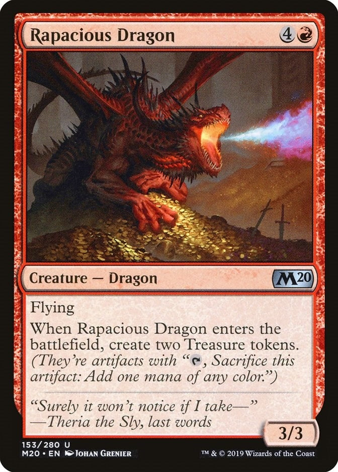 Image for Rapacious Dragon (Core Set 2020) (153) - Magic: The Gathering