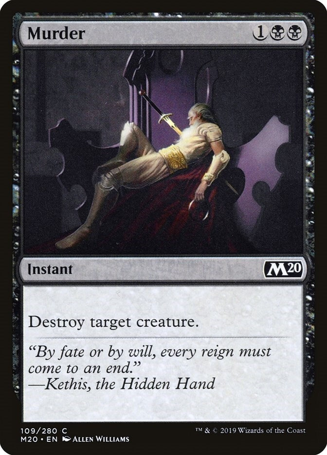 Image for Murder (Core Set 2020) (109) - Magic: The Gathering