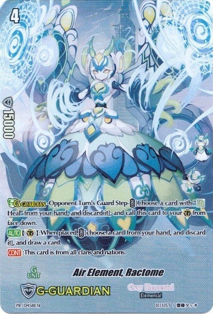 Image for Air Element, Ractome (Premium Collection 2019) (Promo Cards) (PR/0458EN) - Cardfight Vanguard
