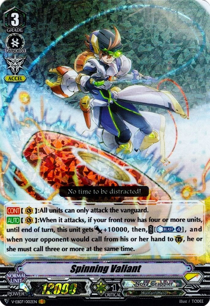 Image for Spinning Valiant (V-EB07: The Heroic Evolution) (V-EB07/002EN) - Cardfight Vanguard