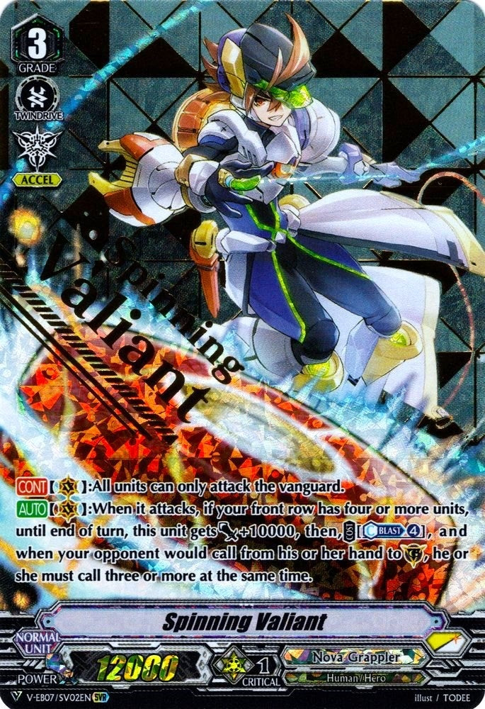 Image for Spinning Valiant (SVR) (V-EB07: The Heroic Evolution) (V-EB07/SV02EN) - Cardfight Vanguard