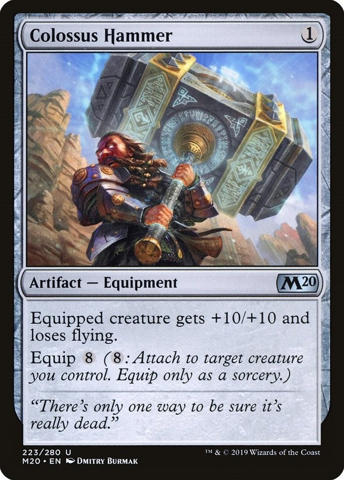 Image for Colossus Hammer (Core Set 2020) (223) - Magic: The Gathering