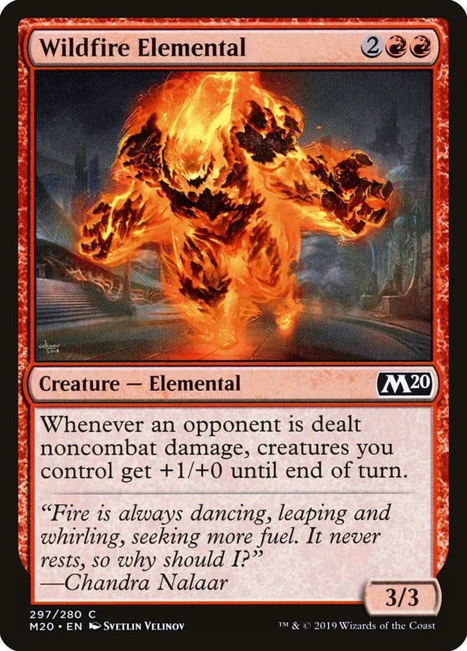Image for Wildfire Elemental (Core Set 2020) (297) - Magic: The Gathering