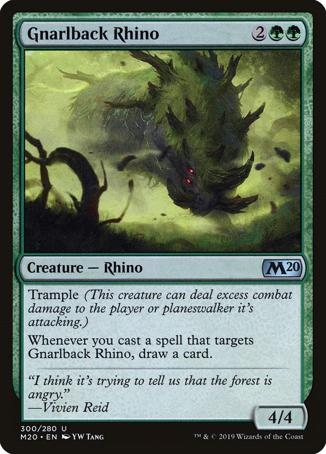 Image for Gnarlback Rhino (Core Set 2020) (300) - Magic: The Gathering