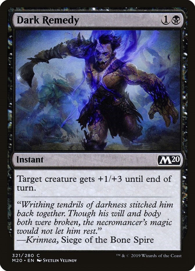 Image for Dark Remedy (Core Set 2020) (321) - Magic: The Gathering