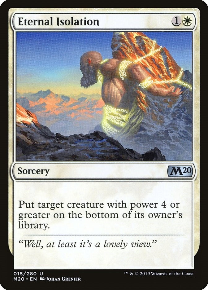 Image for Eternal Isolation (Core Set 2020) (15) - Magic: The Gathering