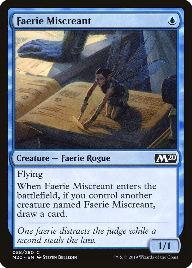Image for Faerie Miscreant (Core Set 2020) (58) - Magic: The Gathering