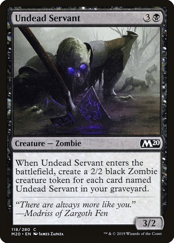 Image for Undead Servant (Core Set 2020) (118) - Magic: The Gathering