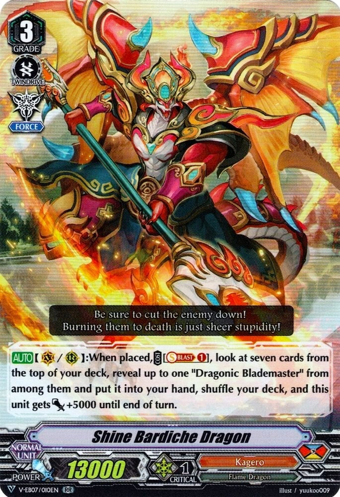 Image for Shine Bardiche Dragon (V-EB07: The Heroic Evolution) (V-EB07/010EN) - Cardfight Vanguard