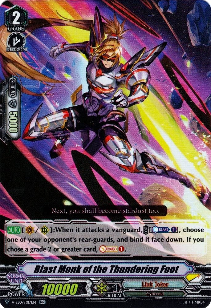Image for Blast Monk of the Thundering Foot (V-EB07: The Heroic Evolution) (V-EB07/017EN) - Cardfight Vanguard