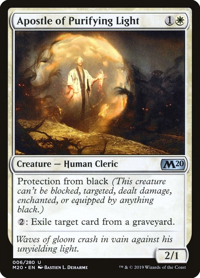 Image for Apostle of Purifying Light (Core Set 2020) (6) - Magic: The Gathering