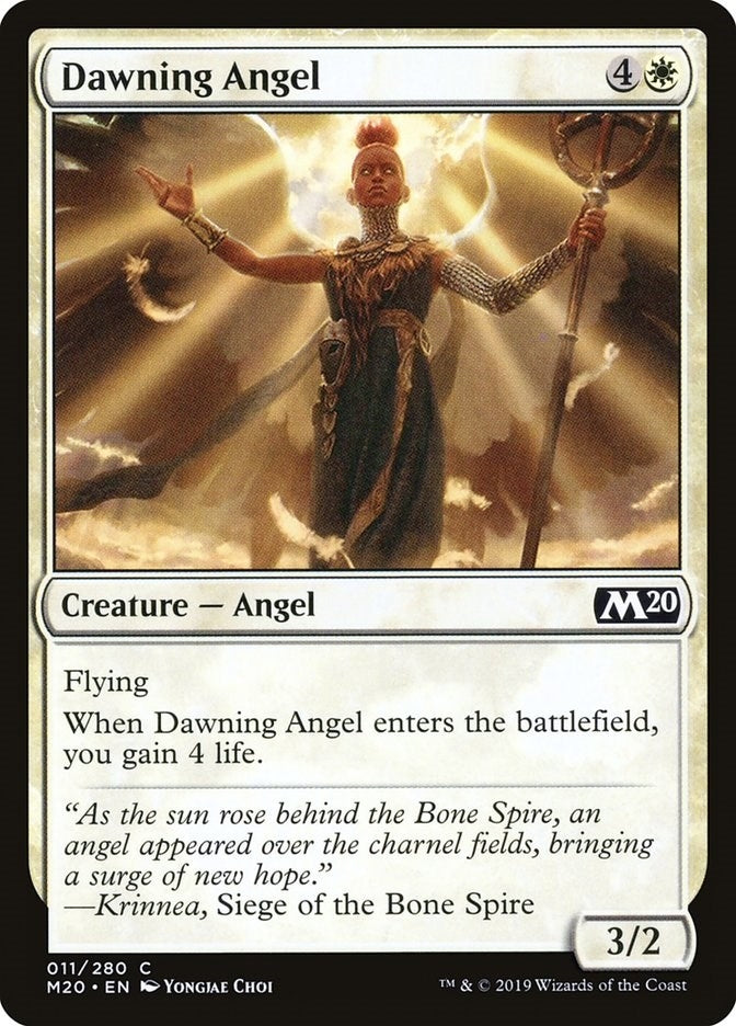 Image for Dawning Angel (Core Set 2020) (11) - Magic: The Gathering