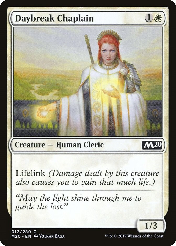 Image for Daybreak Chaplain (Core Set 2020) (12) - Magic: The Gathering