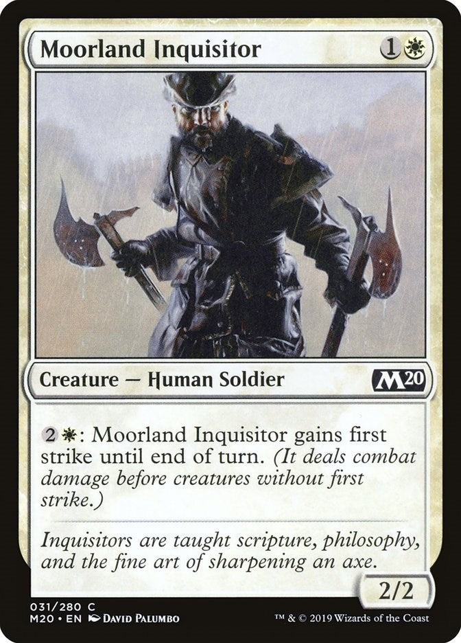 Image for Moorland Inquisitor (Core Set 2020) (31) - Magic: The Gathering