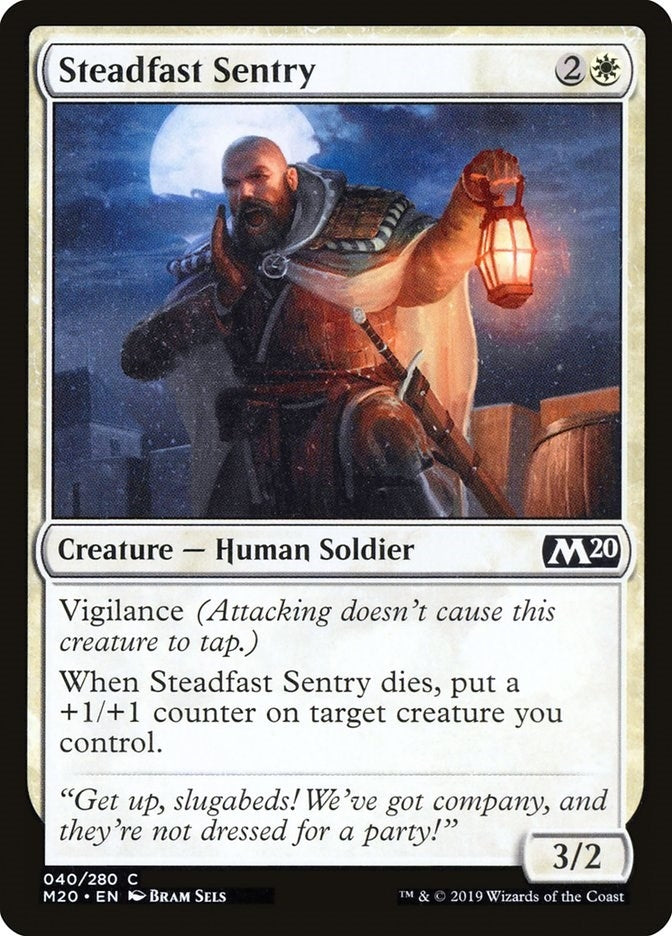 Image for Steadfast Sentry (Core Set 2020) (40) - Magic: The Gathering