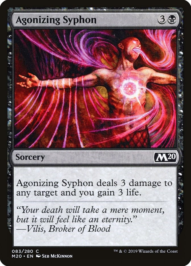 Image for Agonizing Syphon (Core Set 2020) (83) - Magic: The Gathering