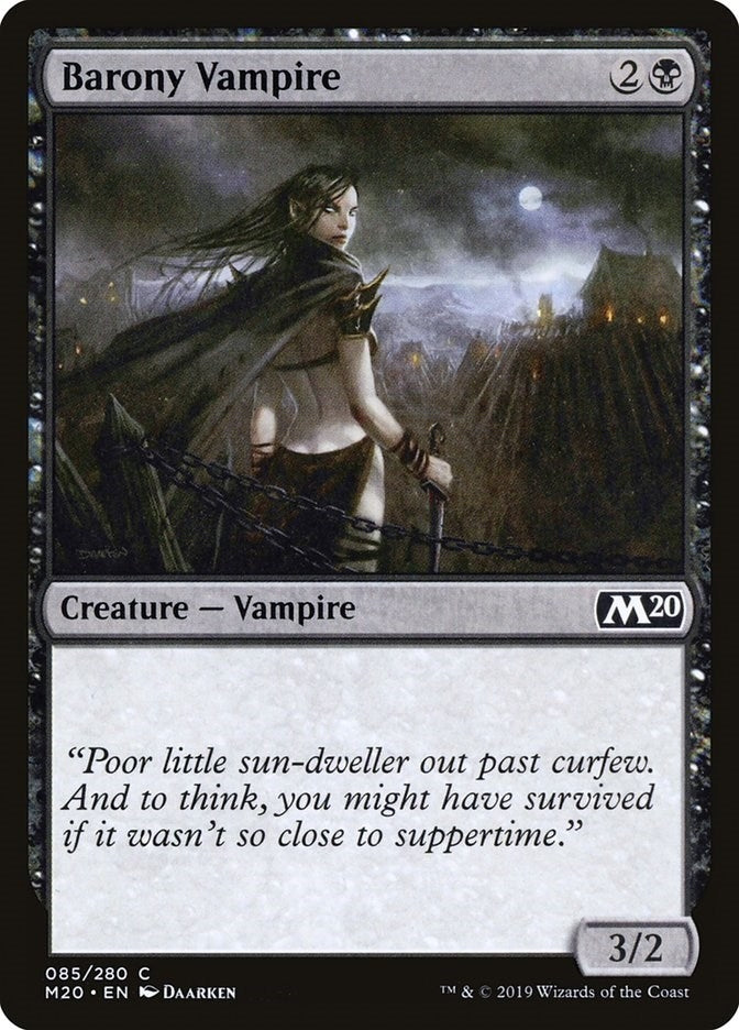 Image for Barony Vampire (Core Set 2020) (85) - Magic: The Gathering