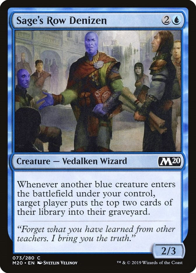 Image for Sage's Row Denizen (Core Set 2020) (73) - Magic: The Gathering