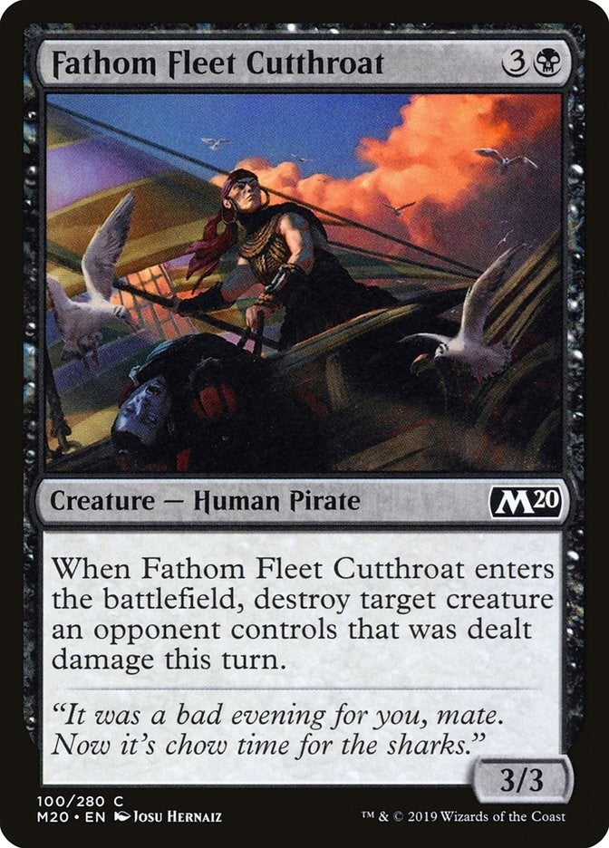 Image for Fathom Fleet Cutthroat (Core Set 2020) (100) - Magic: The Gathering