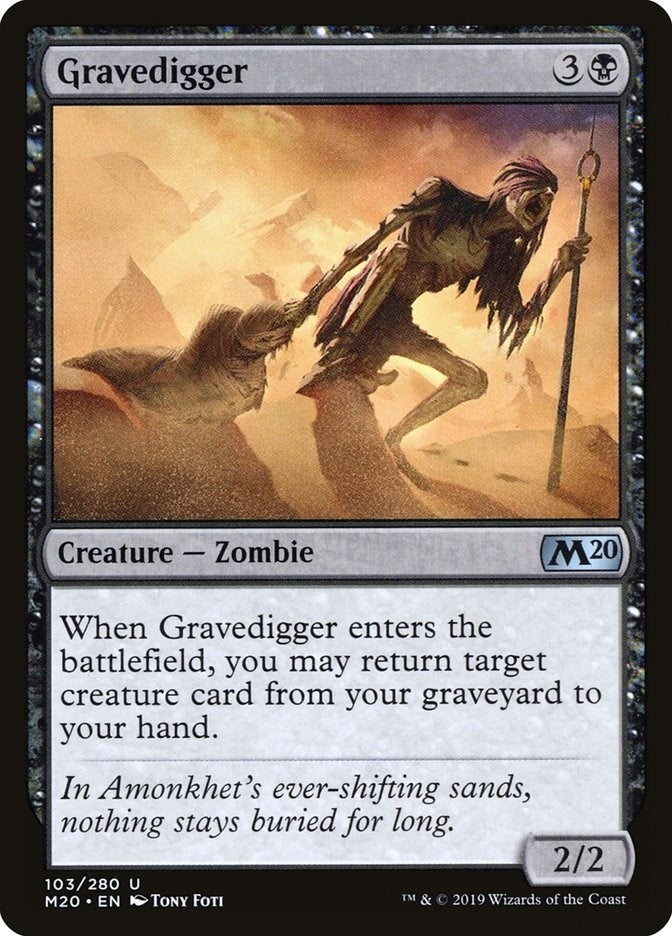 Image for Gravedigger (Core Set 2020) (103) - Magic: The Gathering