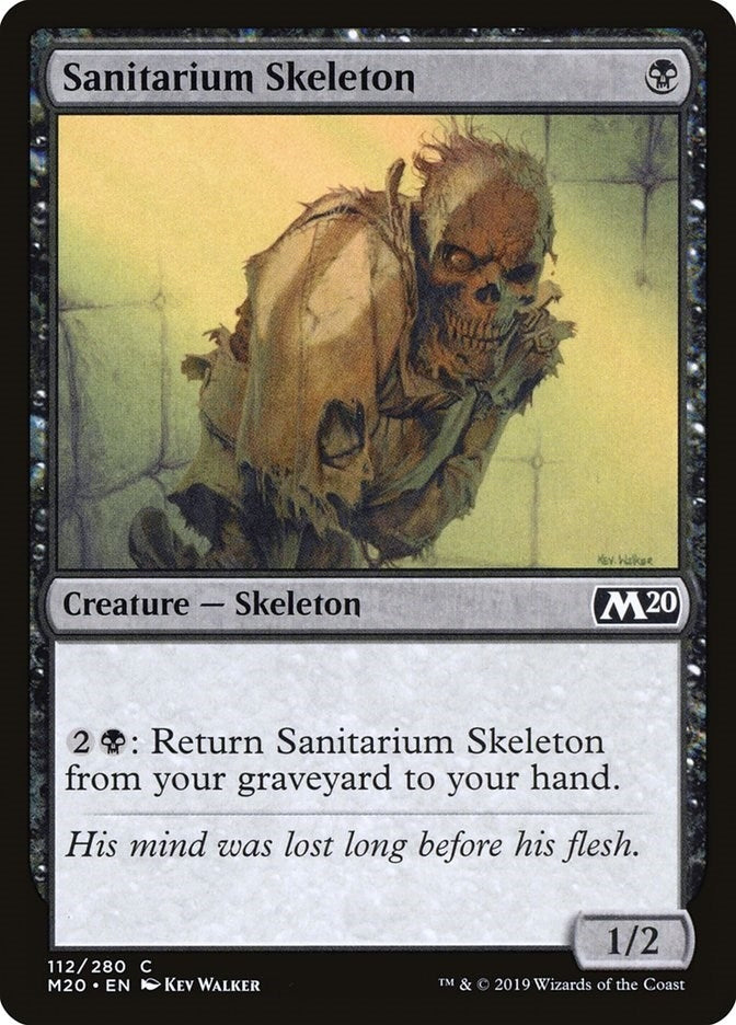 Image for Sanitarium Skeleton (Core Set 2020) (112) - Magic: The Gathering