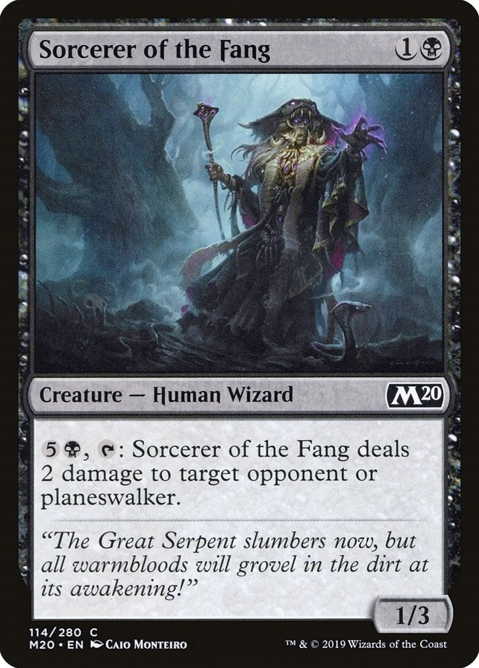 Image for Sorcerer of the Fang (Core Set 2020) (114) - Magic: The Gathering