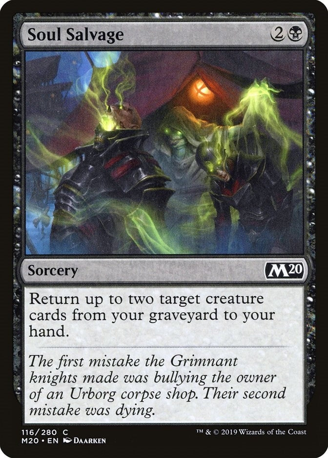 Image for Soul Salvage (Core Set 2020) (116) - Magic: The Gathering