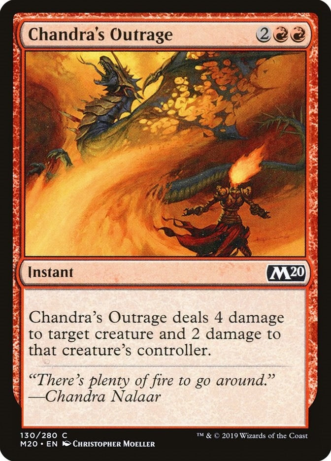 Image for Chandra's Outrage (Core Set 2020) (130) - Magic: The Gathering