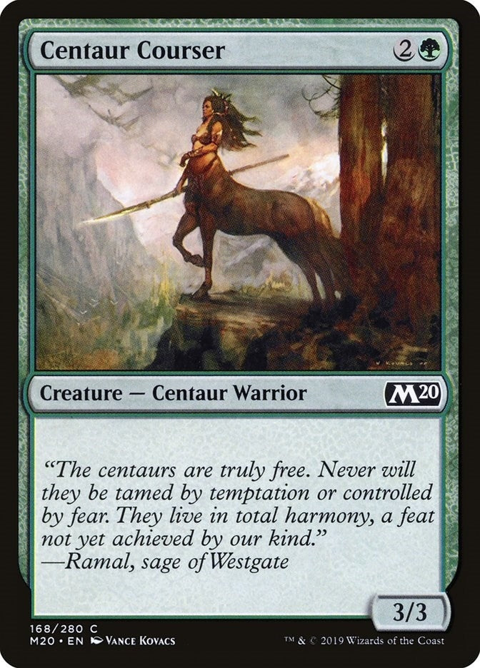 Image for Centaur Courser (Core Set 2020) (168) - Magic: The Gathering